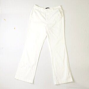 Coldwater Creek Straight Leg White Denim Jeans Size: 12